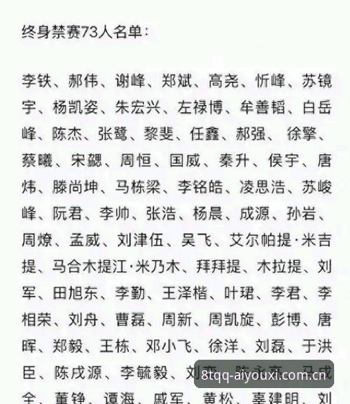足协第三批禁足名单深度解读：从数据看中国足球反腐的实用指南
